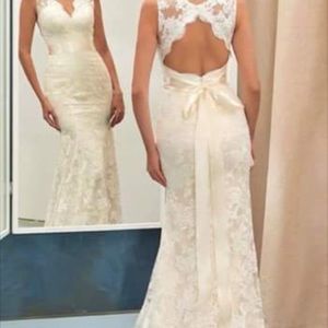 White wedding dress!